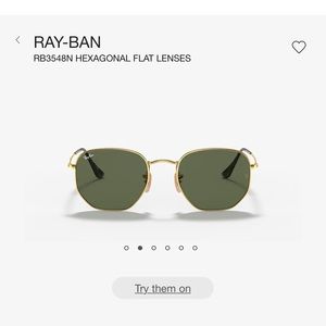 Brand new Ray-Ban HEXAGONAL FLAT LENSES originally bought for $163